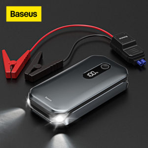 סוללת גיבוי 12000mAh להתנעת הרכב ולהטענת מכשירים כולל פנס מבית Baseus 1