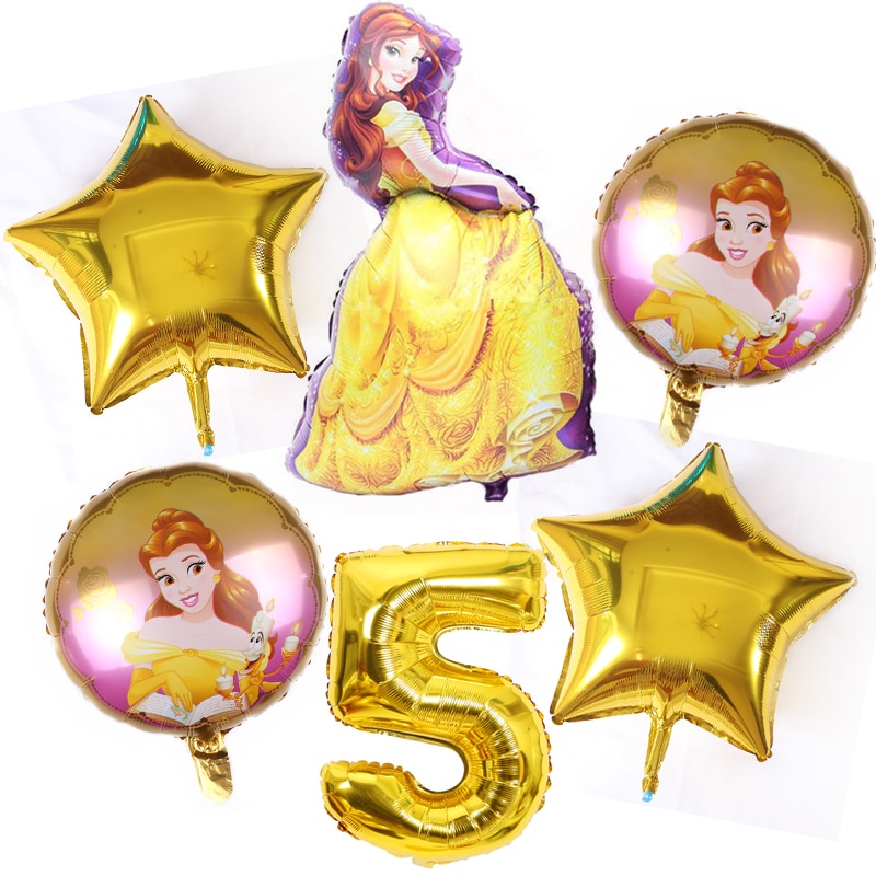 חגיגת יום הולדת עם סט 6 בלונים של נסיכות דיסני! 5