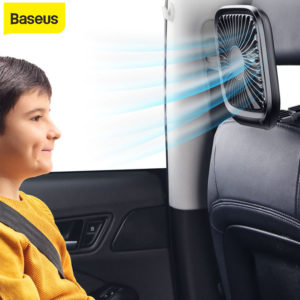 מאוורר נייד למושב האחורי ברכב עם 3 מצבי מהירות מבית Baseus 1