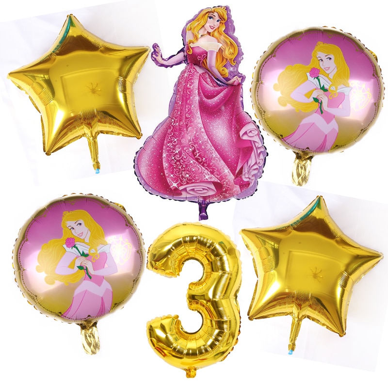 חגיגת יום הולדת עם סט 6 בלונים של נסיכות דיסני! 3