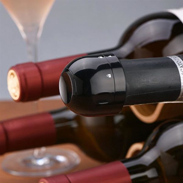פקק ואקום לבקבוקי יין לשמירה על טריות – 3 יח’ 3