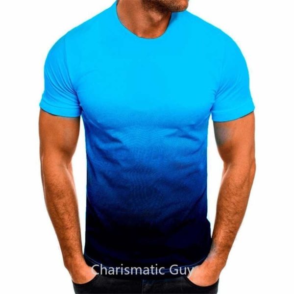 חולצה שרוולים קצרים לגבר בשילוב 3 צבעים! 2
