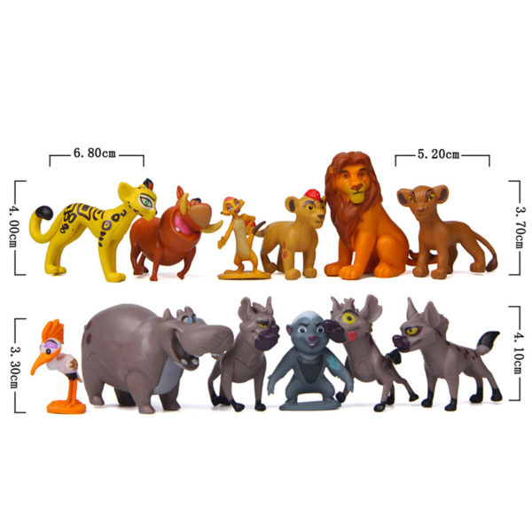 צעצוע לילדים – סט 12 דמויות ממלך האריות – דיסני! 2
