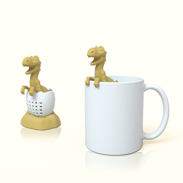מסננת לחליטת תה בצורת דינוזאור בוקע מביצה 3