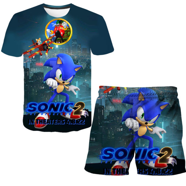 חליפה קצרה עם הדפסים של סוניק 2 Sonic! 4