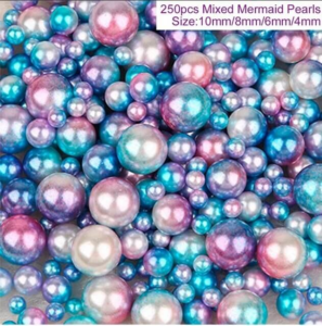 250pcs mixed pearls